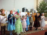Рождественское выступление учащихся воскресной школы в курской областной детской клинической больницы на ул. Кольцова   2013